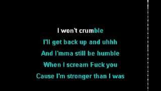 Eminem  Stronger Than I Was Karaoke Instrumental On Screen Lyrics [upl. by Rowland138]