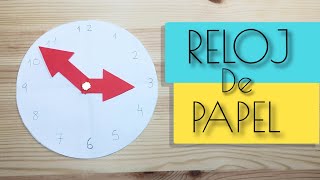 COMO HACER UN RELOJ DE PAPEL [upl. by Atikal480]