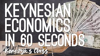 Keynesian Economics Explained in 60 Seconds [upl. by Rayle]