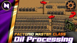 OIL REFINING amp PROCESSING from Early Mid to Late game  Factorio 018 TutorialGuideHowto [upl. by Nairolf923]