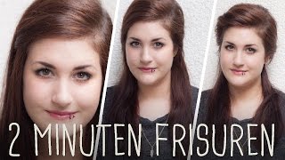 Frisuren für dünne Haare  3 Mega Einfache Alltagsfrisuren [upl. by Pierro]