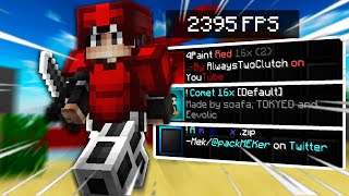 TOP 3 BEST 16x Bedwars TEXTURE PACKS 189 FPS BOOST [upl. by Llenra]