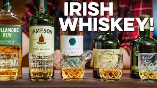 Tasting amp Ranking 5 Irish Whiskeys  How to Drink [upl. by Allenad176]