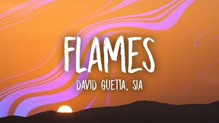 David Guetta amp Sia  Flames Lyrics [upl. by Neveda]