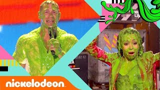 Every quotSLIMINGquot Ever 2018 KCA Edition 💚  Kids Choice Awards 2018  Nick [upl. by Nauqes]