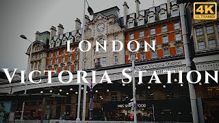 London Victoria Station Walk Through England 4K [upl. by Aronow773]