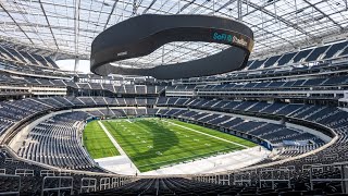 SoFi Stadium Tour in Los Angeles Home of the Rams and Chargers [upl. by Ihcelek70]