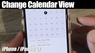 iPhone 11 How to Change Calendar View Day  Week  Month  Year [upl. by Knight555]