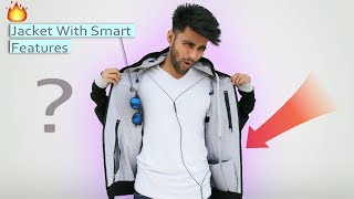 Smart Travel Jacket  Hoodie  The coolest Jacket with smart feature  My dream store [upl. by Nannahs]