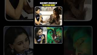 Alia Bhatt Sings allu arjuns pushpa Song quotOo Antava Mavaquot [upl. by Saxe374]