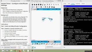 1014 Packet Tracer  Configure Initial Router Settings [upl. by Sansone320]