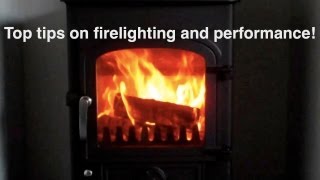 How to light the perfect fire in a wood burning stove Using my special inverted V technique [upl. by Yadrahc]