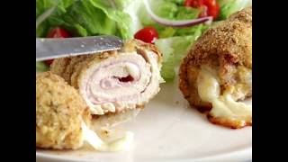 Baked Chicken Cordon Bleu Recipe [upl. by Lakin]