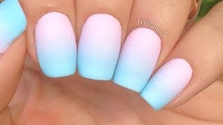 Simple Pastel Gradient Nails [upl. by Liamsi905]