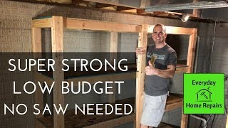 How To Build Storage Shelves  Easy Build [upl. by Lynd]