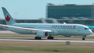 Air Canada Boeing 7879 Dreamliner Takeoff [upl. by Noell]