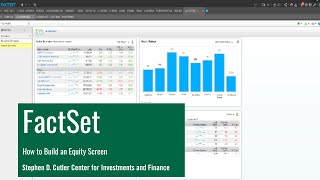 Introduction to Screening in FactSet [upl. by Sitsuj]