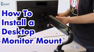 How to Install a Desktop Monitor Mount [upl. by Herve]