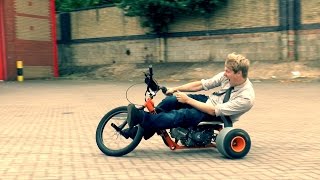 Motorised Drift Trike  FUN [upl. by Aitnohs]