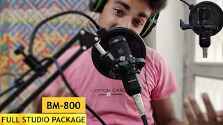 BM 800 Condenser Microphone Setup  Full Review  Unboxing Setup Audio Tests  HACKER Rh [upl. by Airemaj]