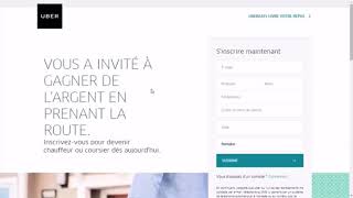 Comment s’inscrire pour devenir livreur Uber eat [upl. by Clawson737]