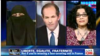 CNN French Niqab Ban Debate between Hebah Ahmed and Mona Eltahawy [upl. by Musette]