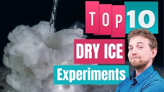 Top 10 Dry Ice experiments Fun with CO2 Science [upl. by Neirod974]