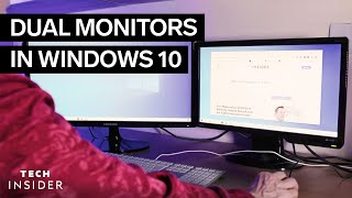 How To Set Up Dual Monitors In Windows 10 2022 [upl. by Seadon]