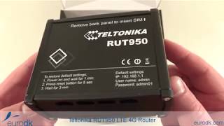 Teltonika RUT950 LTE 4G Router  QUICK UNBOXING amp SPECIFICATIONS 4K [upl. by Aiht254]