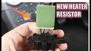 How to change Corsa D heater resistor [upl. by Chappell]