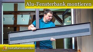 AluFensterbank montieren  Fensterbank Blech einbauen  so gehts [upl. by Notsuh275]