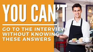 Server Interview Questions  How to Become a Waiter  Waitress amp Waiter Training [upl. by Kristofer]