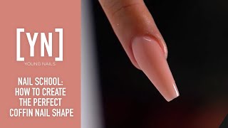 How to Create the Perfect Coffin Nail Shape [upl. by Susej]