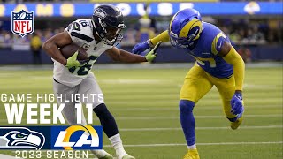 Seattle Seahawks vs Los Angeles Rams  2023 Week 11 Game Highlights [upl. by Seroka]