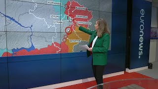 Mapa de la guerra  Las fuerzas ucranianas avanzan en Lugansk y Jersón [upl. by Atiruam]