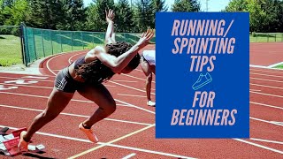 RUNNING SPRINTING TIPS FOR BEGINNERS  where to start [upl. by Einnos]