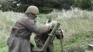 Firing the Soviet 82mm mortar [upl. by Anavahs954]