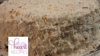 Moist and Fluffy Coconut Cake from Scratch  I Heart Recipes [upl. by Adlay]