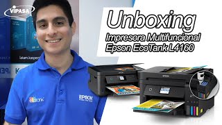 Unboxing Multifuncional Epson EcoTank L4160 [upl. by Vasiliu]