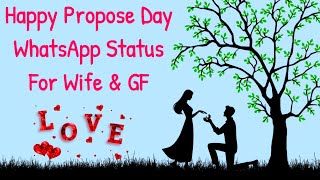 Heart ❤️ touching Propose Day Messages For Wife  Happy propose day status for gf 2026 [upl. by Tillman]