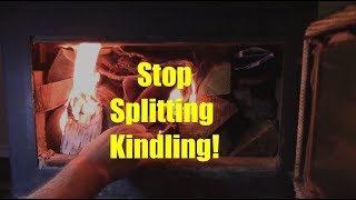 Easy Way to Start Fires No Need to Split Kindling [upl. by Mayeda]