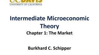 Intermediate Microeconomics  Chapter 1 The Market [upl. by Thanasi]