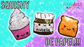 Haz SQUISHIES de PAPEL Super fáciles [upl. by Anirbys460]