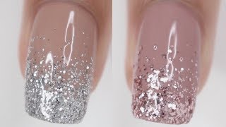 DOs amp DONTs Glitter Gradient Nails  how to do glitter gradient nails [upl. by Dorr]