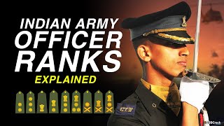 Officer Ranks In Indian Army  Indian Army Ranks Insignia And Hierarchy Explained Hindi [upl. by Fidellas]