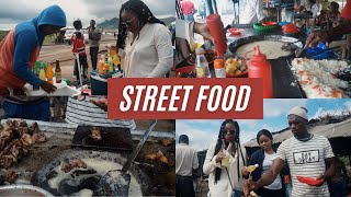 TRYING MALAWIAN STREET FOOD quotCHIWAYAquot life in malawi [upl. by Brine]