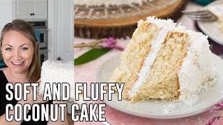 The PERFECT soft and fluffy Coconut Cake [upl. by Waxman151]