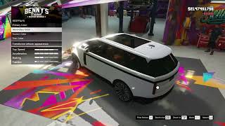 GTA V Bennys Car Custom Transforming the Gallivanter Baller STD Range Rover L460 [upl. by Stretch]