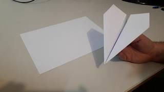 Tutorial como fazer avião de papel pequeno que voa bastante origame [upl. by Anires841]