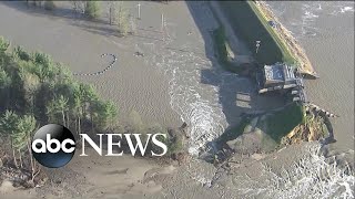 Central Michigan suffers two dam collapses in hours  WNT [upl. by Novat787]